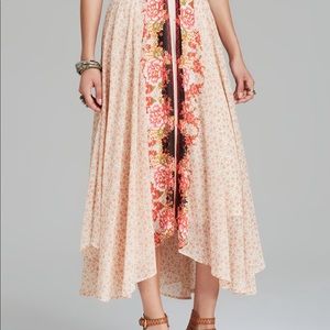 Free people floral maxi skirt